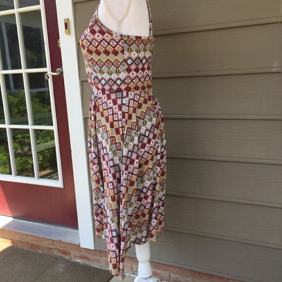 Spaghetti Strap Handkerchief Hem Flowy Summer Dress S - Picture 4 of 7